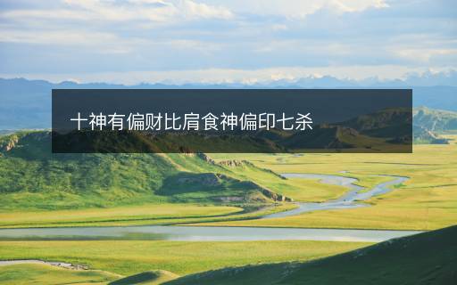 十神有偏財(cái)比肩食神偏印七殺