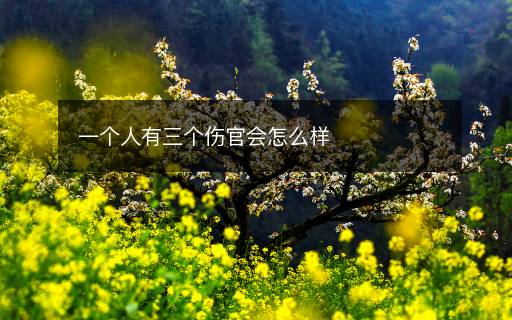一個人有三個傷官會怎么樣