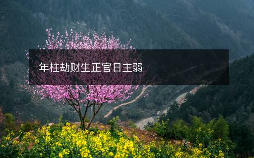 年柱劫財(cái)生正官日主弱