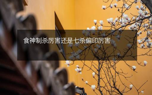 食神制殺厲害還是七殺偏印厲害