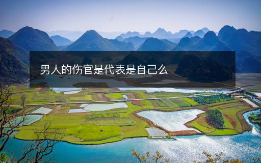 男人的傷官是代表是自己么