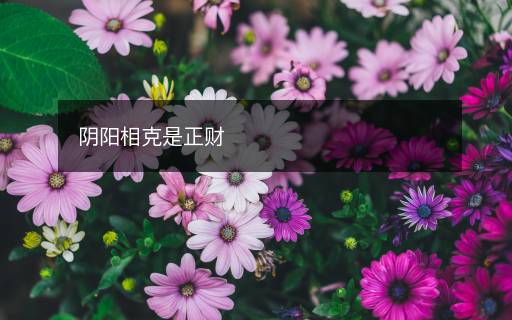 陰陽相克是正財