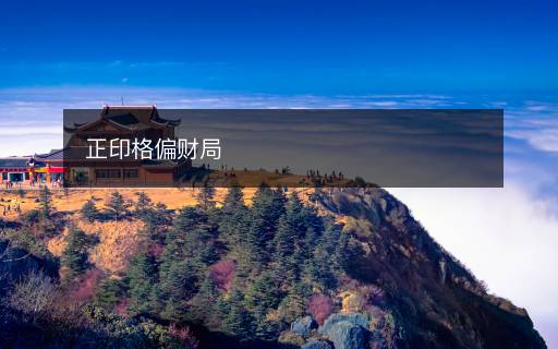 正印格偏財(cái)局