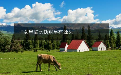 子女星臨比劫財(cái)星有源頭