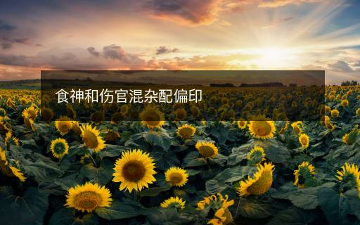 食神和傷官混雜配偏印