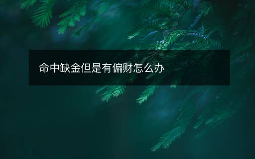 命中缺金但是有偏財(cái)怎么辦