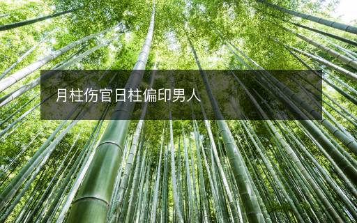 月柱傷官日柱偏印男人