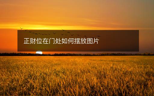 正財位在門處如何擺放圖片