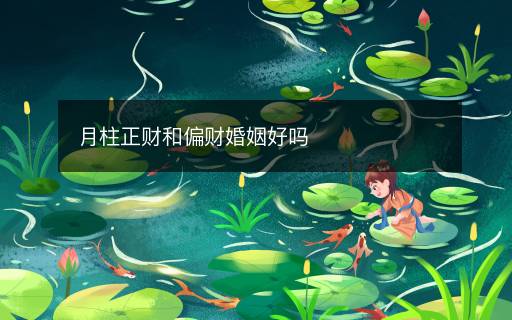 月柱正財(cái)和偏財(cái)婚姻好嗎