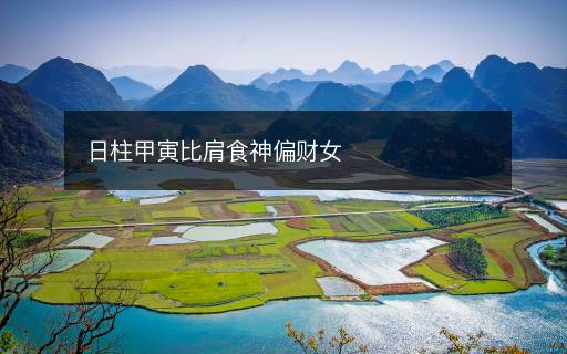 日柱甲寅比肩食神偏財女