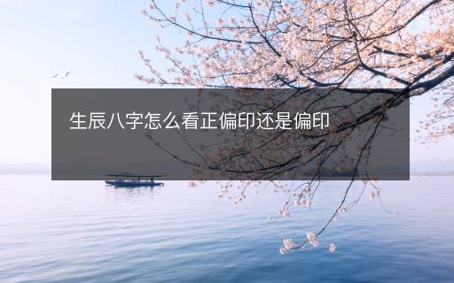 生辰八字怎么看正偏印還是偏印