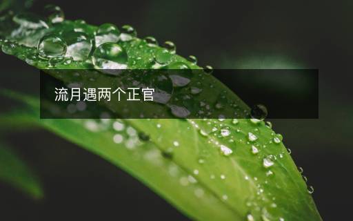 流月遇兩個(gè)正官