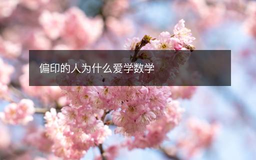 偏印的人為什么愛學(xué)數(shù)學(xué)