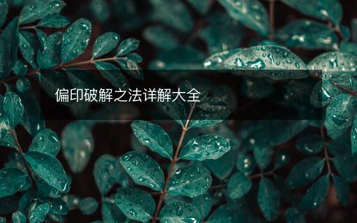 偏印破解之法詳解大全