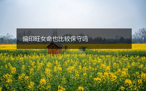 偏印旺女命也比較保守嗎
