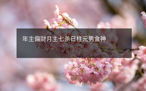 年主偏財(cái)月主七殺日柱元男食神