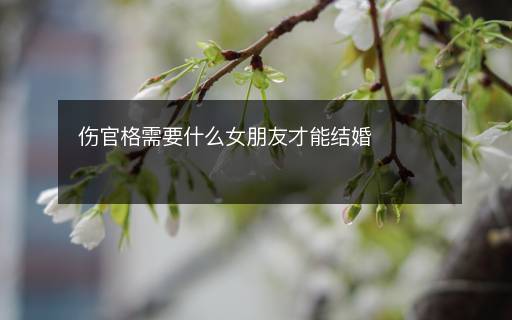 傷官格需要什么女朋友才能結(jié)婚