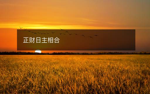 正財日主相合