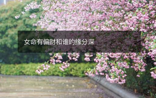 女命有偏財(cái)和誰(shuí)的緣分深