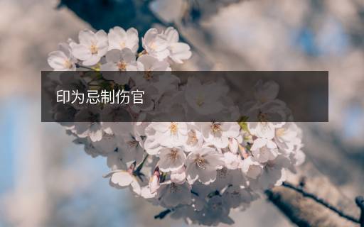 印為忌制傷官