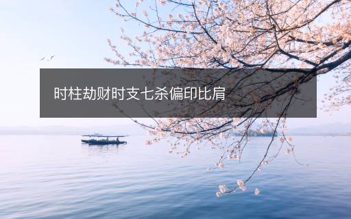 時(shí)柱劫財(cái)時(shí)支七殺偏印比肩