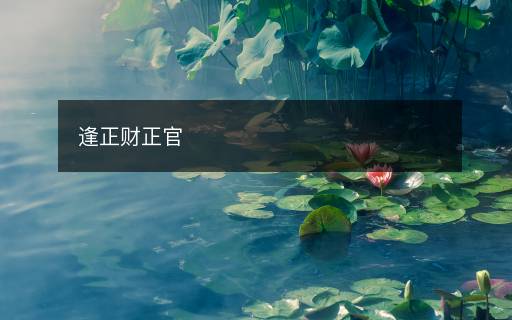 逢正財(cái)正官