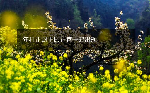 年柱正財正印正官一起出現(xiàn)