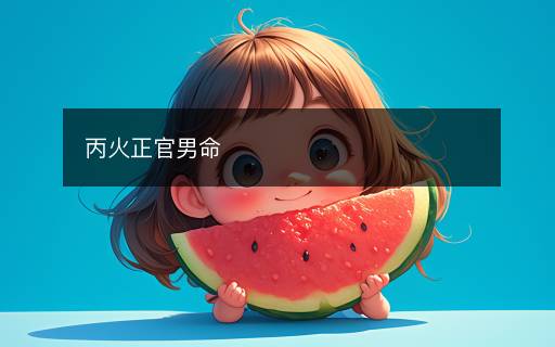 丙火正官男命