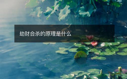 劫財(cái)合殺的原理是什么