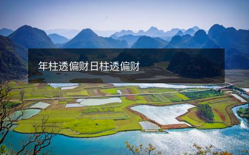 年柱透偏財(cái)日柱透偏財(cái)
