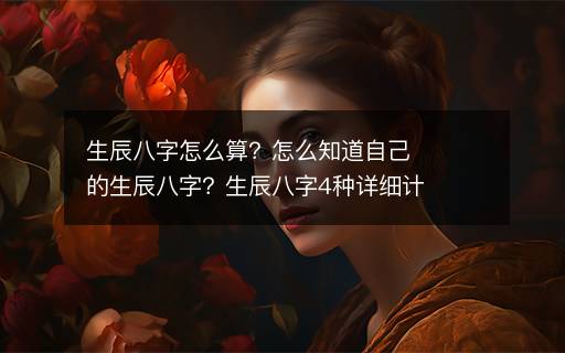 生辰八字怎么算？怎么知道自己的生辰八字？生辰八字4種詳細(xì)計(jì)算方法