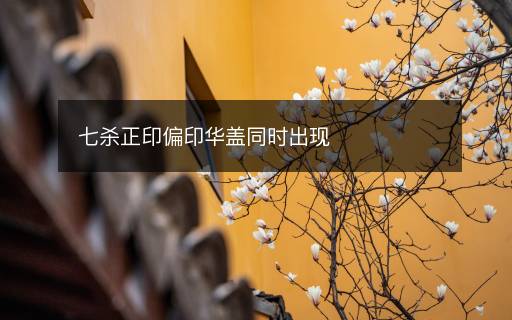 七殺正印偏印華蓋同時(shí)出現(xiàn)
