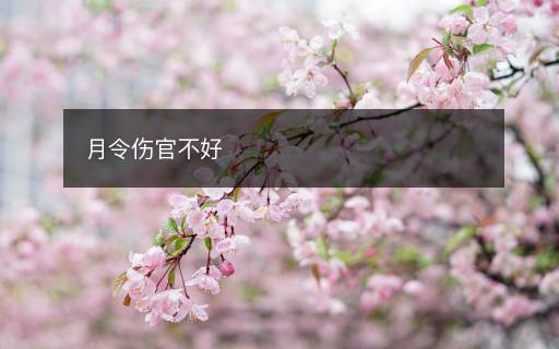 月令傷官不好