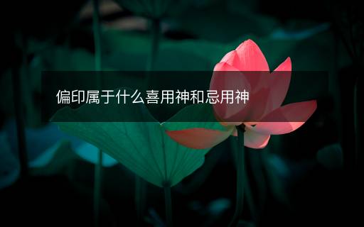偏印屬于什么喜用神和忌用神