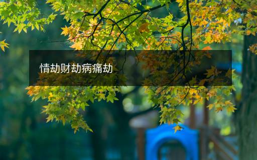 情劫財劫病痛劫
