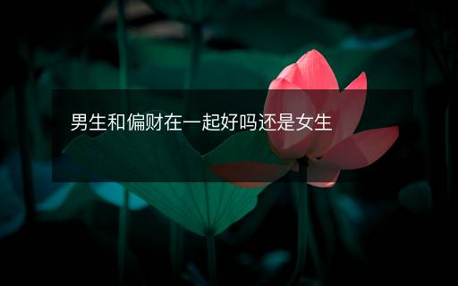 男生和偏財(cái)在一起好嗎還是女生