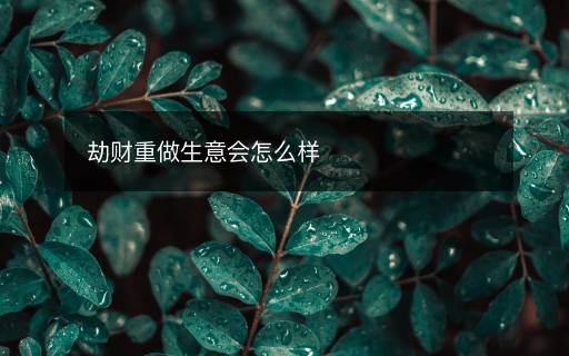 劫財重做生意會怎么樣