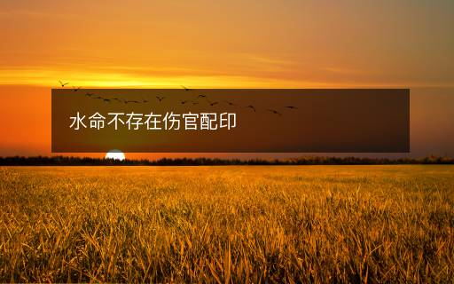 水命不存在傷官配印