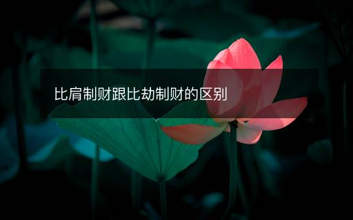 比肩制財跟比劫制財?shù)膮^(qū)別