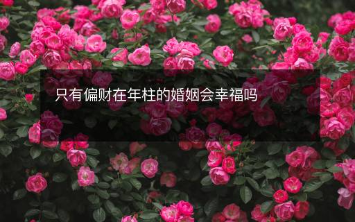 只有偏財(cái)在年柱的婚姻會(huì)幸福嗎