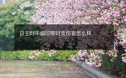 日主時干偏印帶時支傷官怎么樣