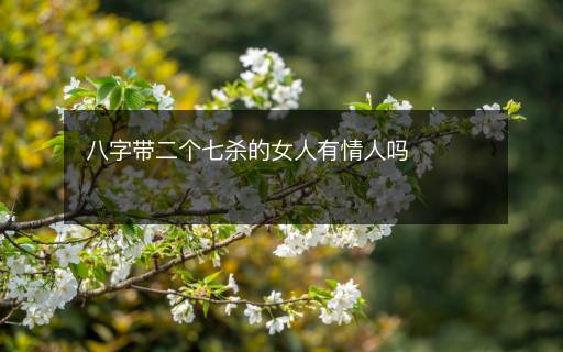 八字帶二個七殺的女人有情人嗎