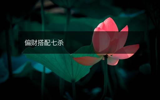 偏財搭配七殺