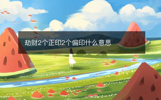 劫財2個正印2個偏印什么意思