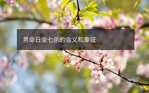 男命日坐七殺的含義和象征