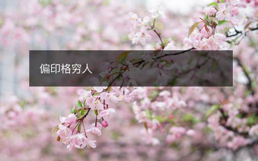 偏印格窮人