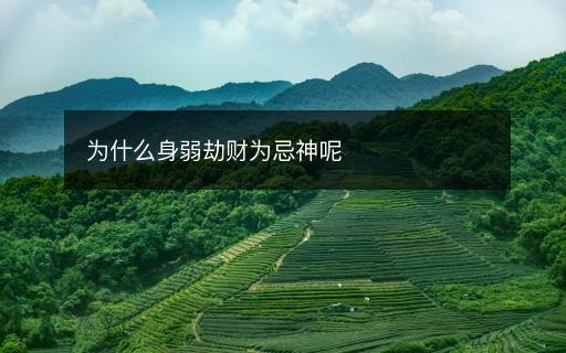 為什么身弱劫財為忌神呢