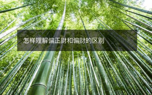 怎樣理解偏正財(cái)和偏財(cái)?shù)膮^(qū)別