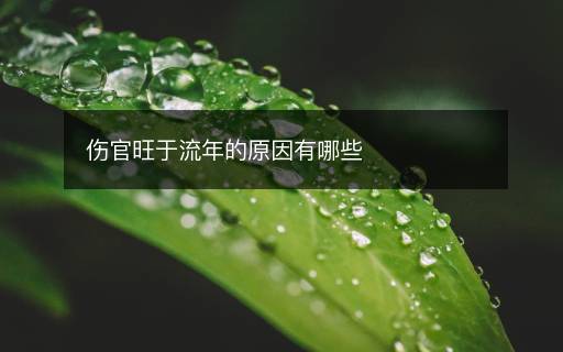 傷官旺于流年的原因有哪些