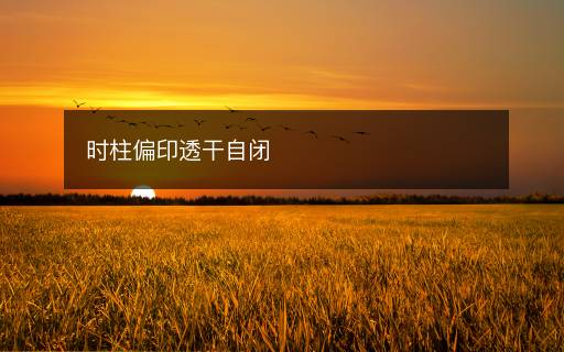 時(shí)柱偏印透干自閉